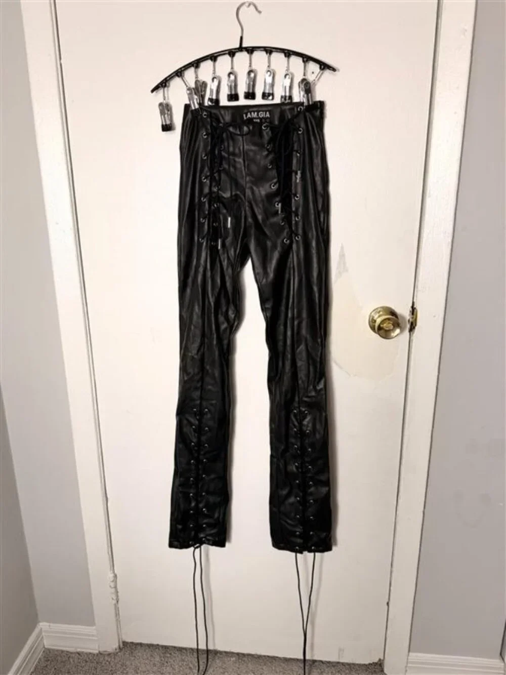 IAMGIA leather lace up pants - Picture 3 of 6